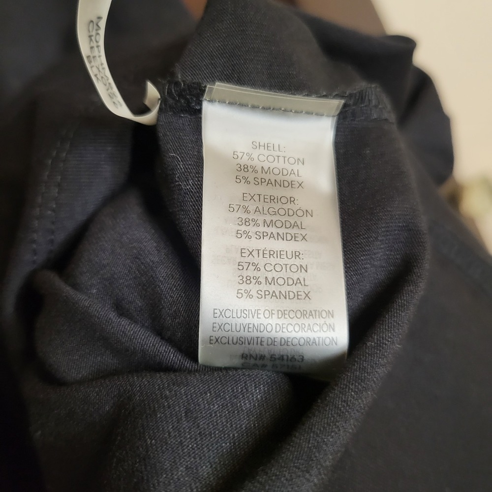 Women's T-Shirt Calvin Klein Black Size Medium NWT Stretch Casual Comfort Stud - Picture 8 of 11